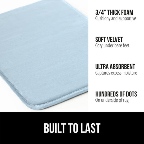 gorilla grip ultra-absorbent plush top side keeps floors dry
