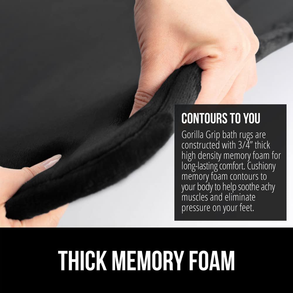 Gorilla Grip ultra-absorbent top captures moisture to keep floors dry