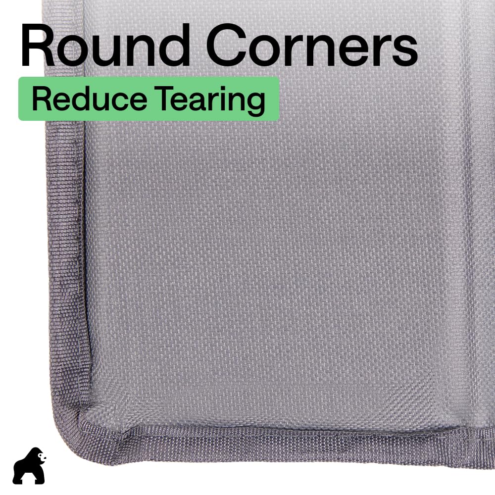 GORILLA GRIP under-cushion placement keeps boards in place