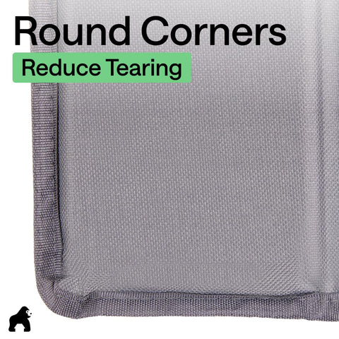 GORILLA GRIP under-cushion placement keeps boards in place
