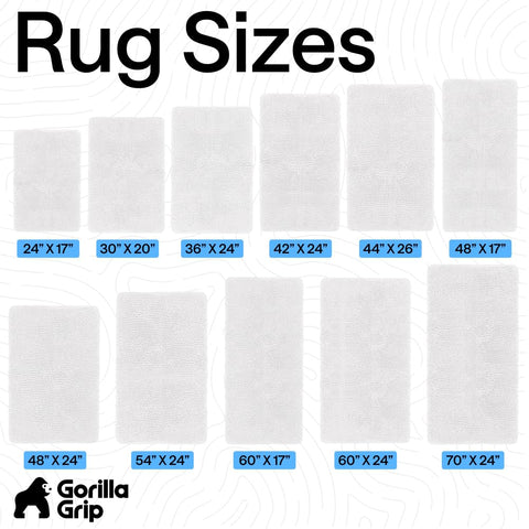 GORILLA GRIP white-bath-rug-36x24 brightens the bath with a clean, fresh look