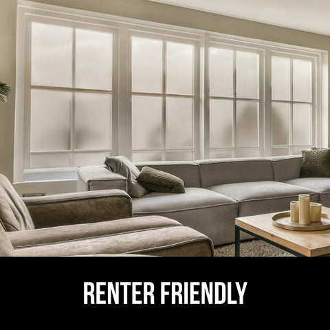 Gorilla Guard UV-blocking film protecting furnishings from sun.
