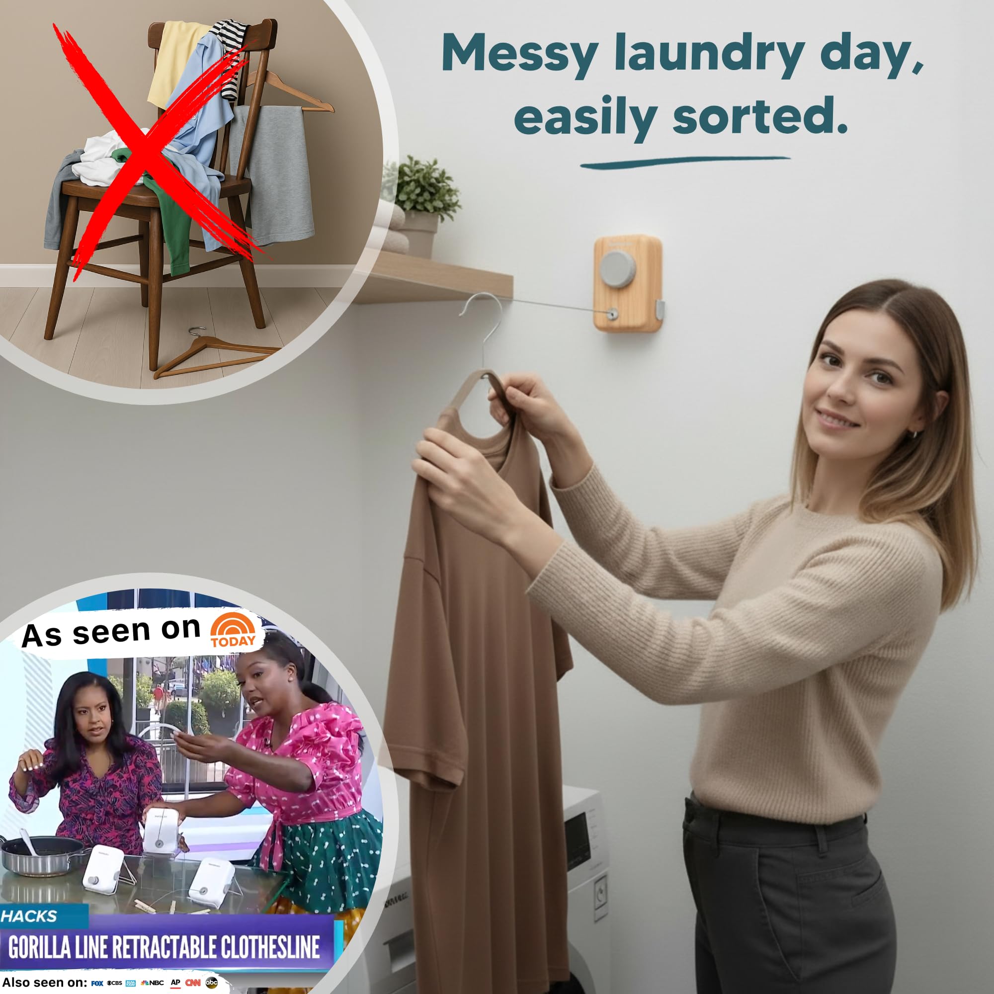 GorillaLine Max stainless steel housing complements modern laundry spaces