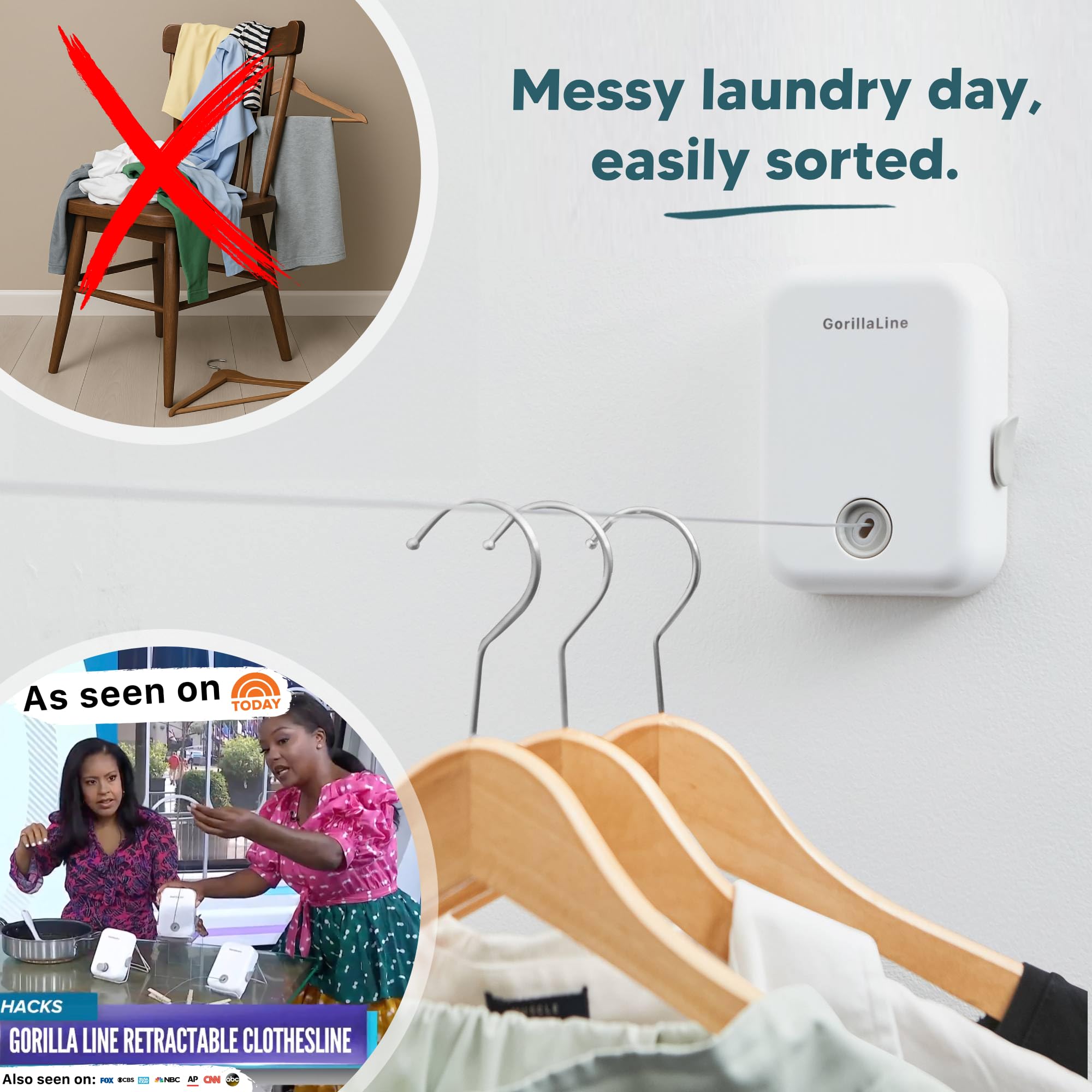 GorillaLine stainless steel housing provides durable laundry hardware