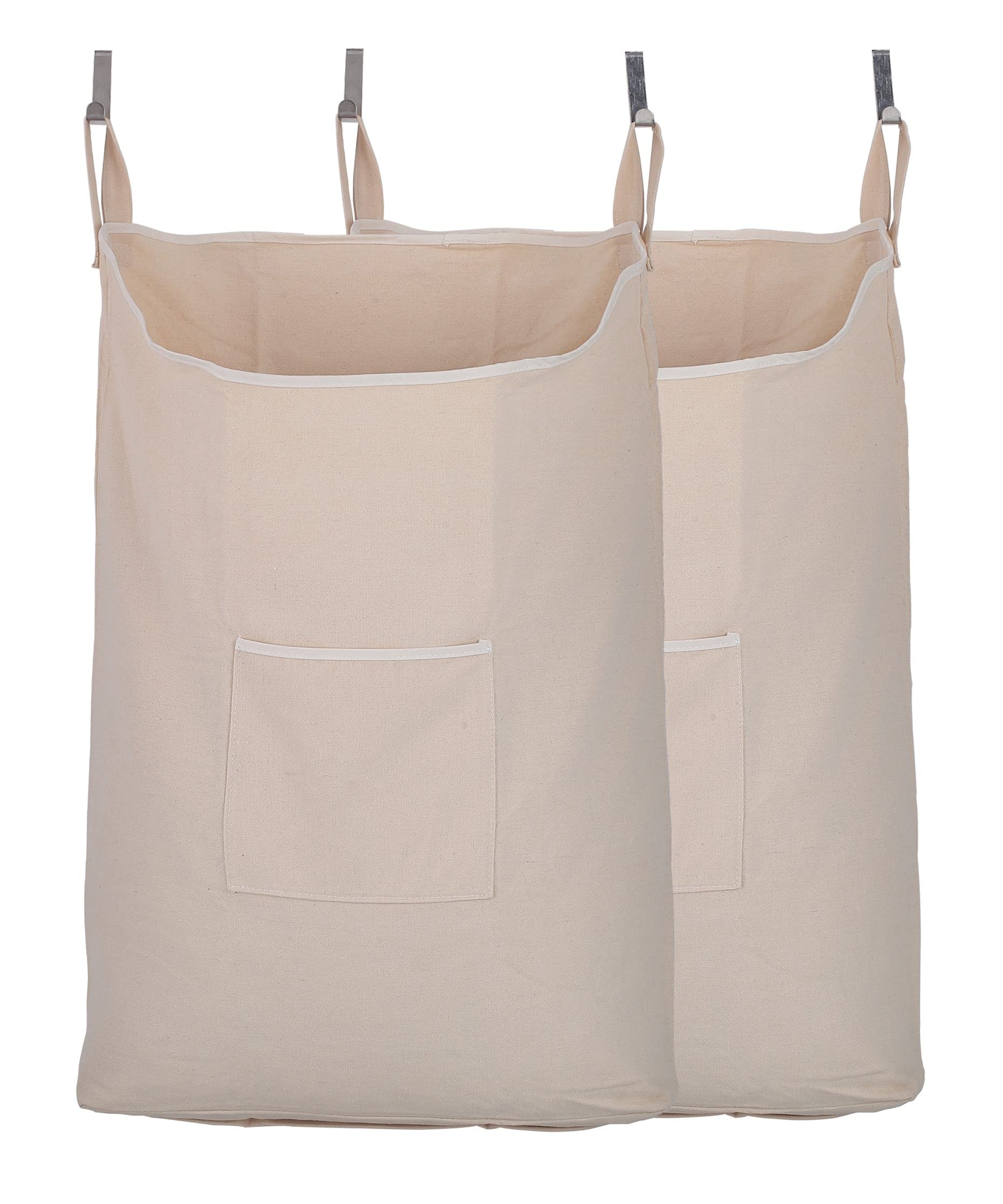 GORISEN laundry collector beige with 65L capacity for space-saving storage.
