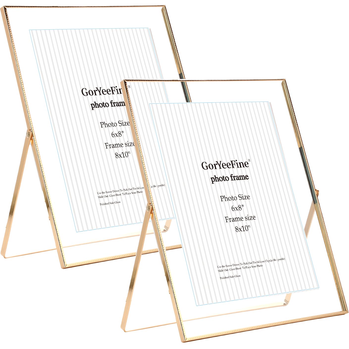 GorYeeFine gold 8x10 floating frame set 2 showcases memories with a sleek floating presentation.