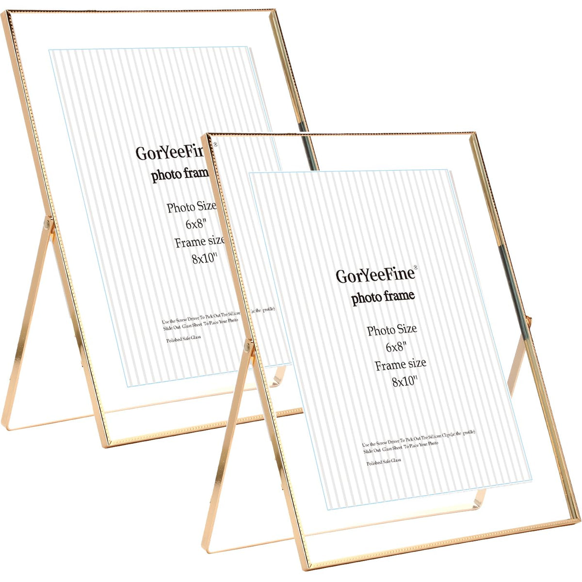 GorYeeFine gold 8x10 floating frame set 2 showcases memories with a sleek floating presentation.