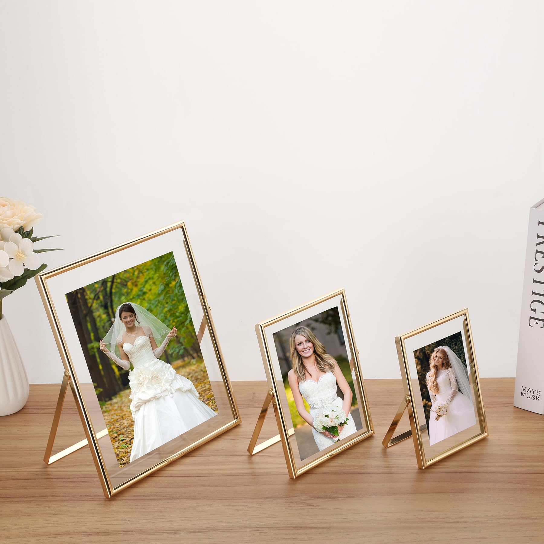 GorYeeFine gold 8x10 frame photos inset demonstrates memory display