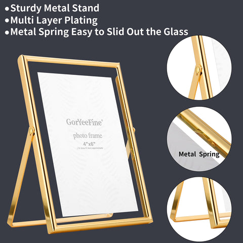 GorYeeFine gold 8x10 frame on tabletop display adds refined charm