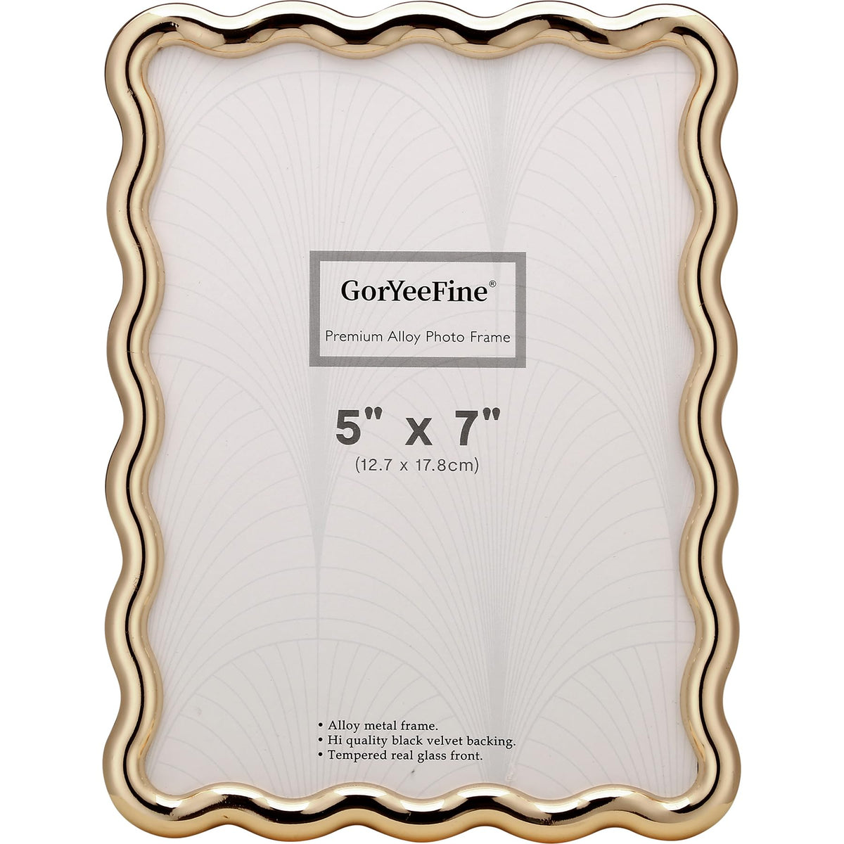 GorYeeFine zinc alloy gold 5x7 frame shown as a durable, stylish display for photos