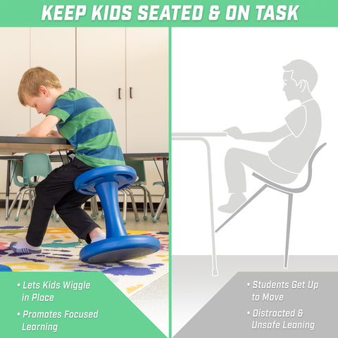 GoSports Wobble Seat with kids using demonstrates active seating in learning