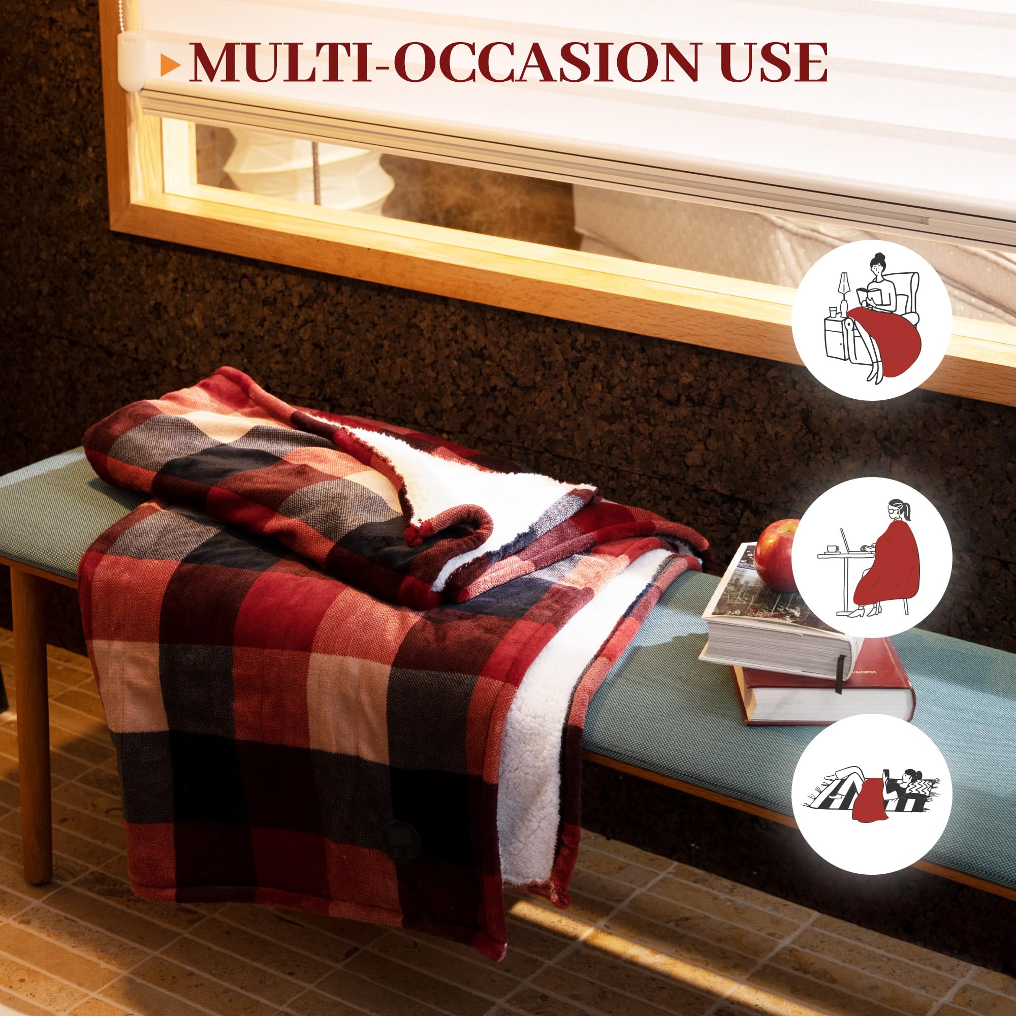 GOTCOZY blanket is easy to wash with detachable controller cord.