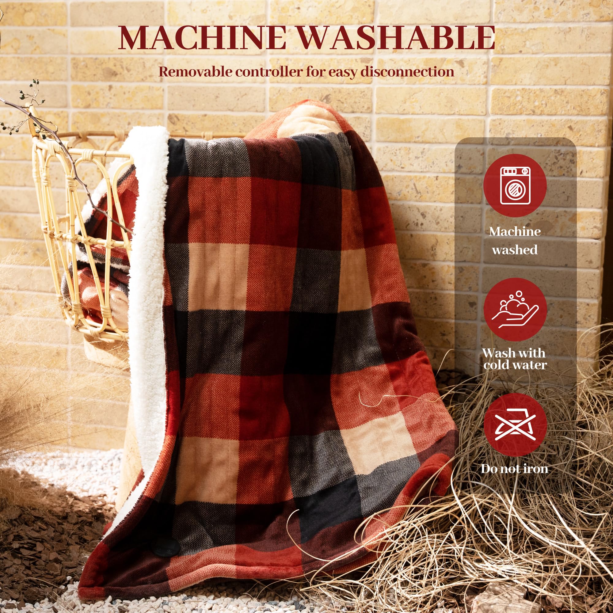 GOTCOZY safety system provides overheat protection for peace of mind.