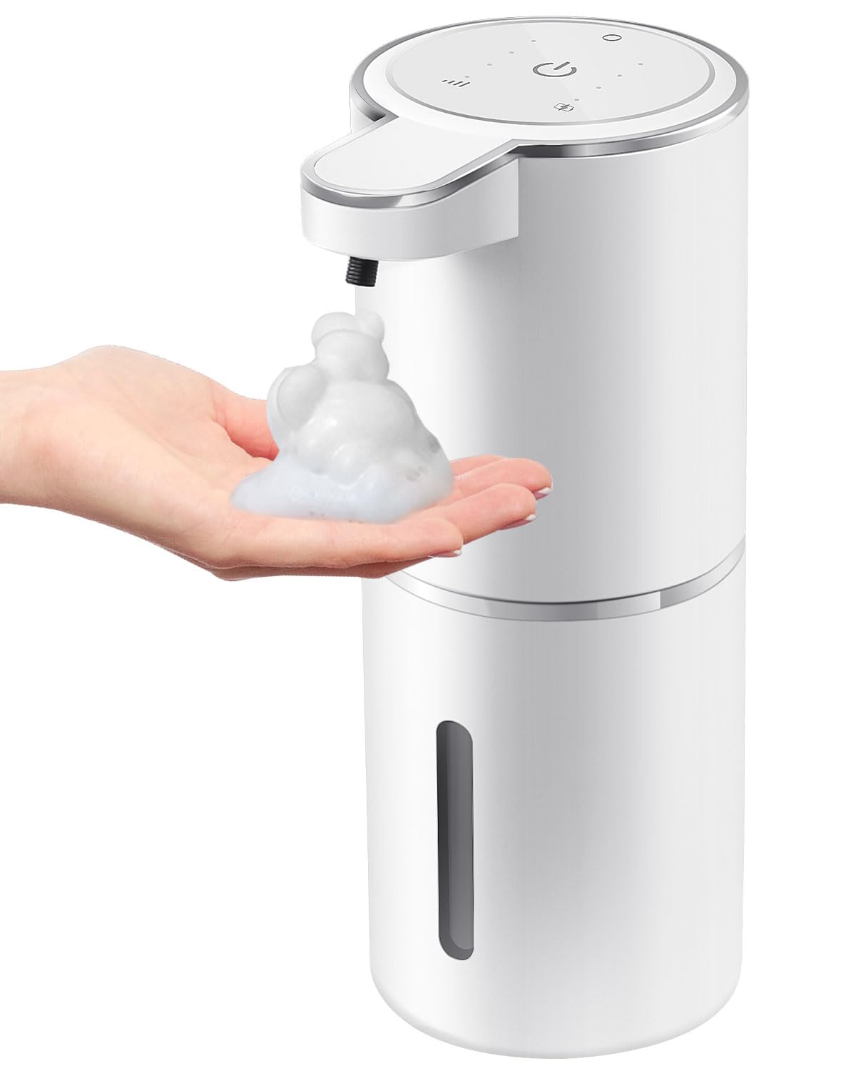 Gotofine automatic foaming soap dispenser front view with touchless operation