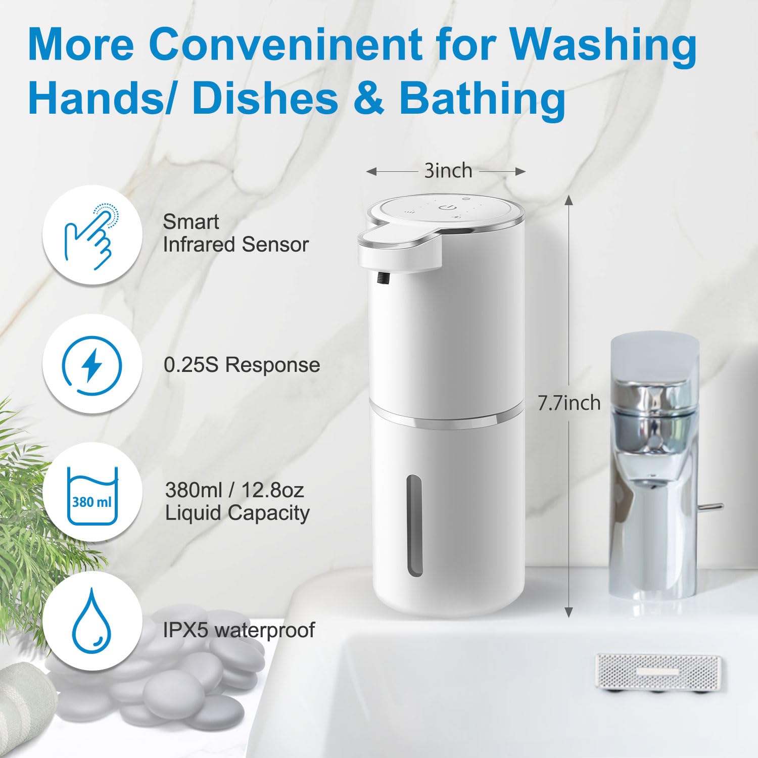 Gotofine dispenser mounted on wall for space-saving use