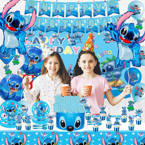 GOTOFUN blue stitch balloons create a playful color splash for celebrations.