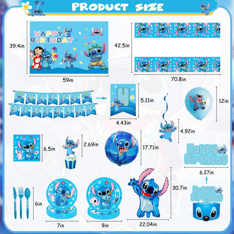 GOTOFUN blue stitch tablecloth ties table decor and protects surfaces.