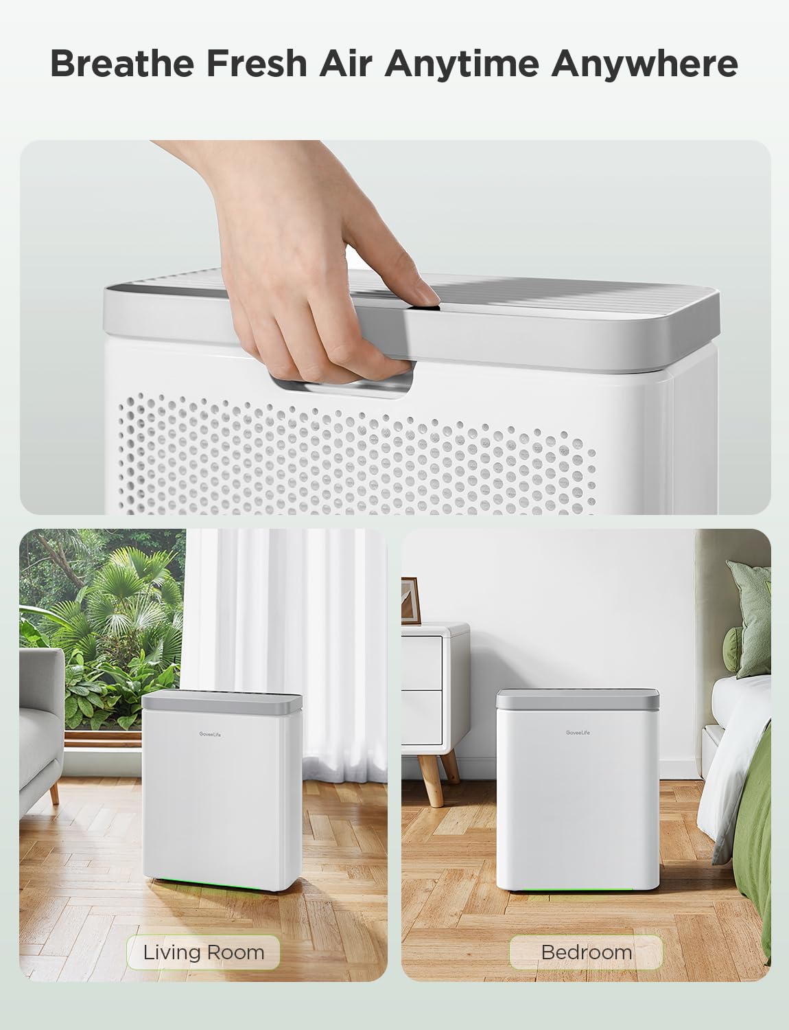 GoveeLife high-efficiency filter captures ultrafine particles and pet dander