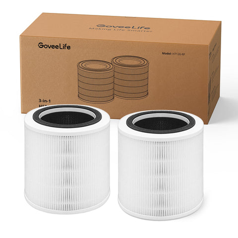 GoveeLife H7126 pre-filter captures dust for cleaner indoor air.
