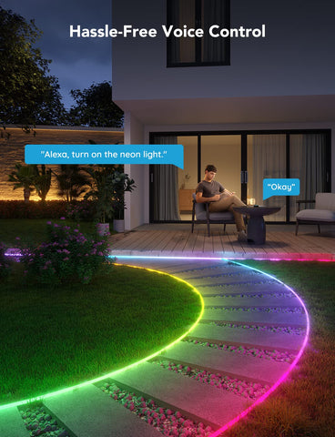 Govee rope light syncs with music for dynamic party vibes.
