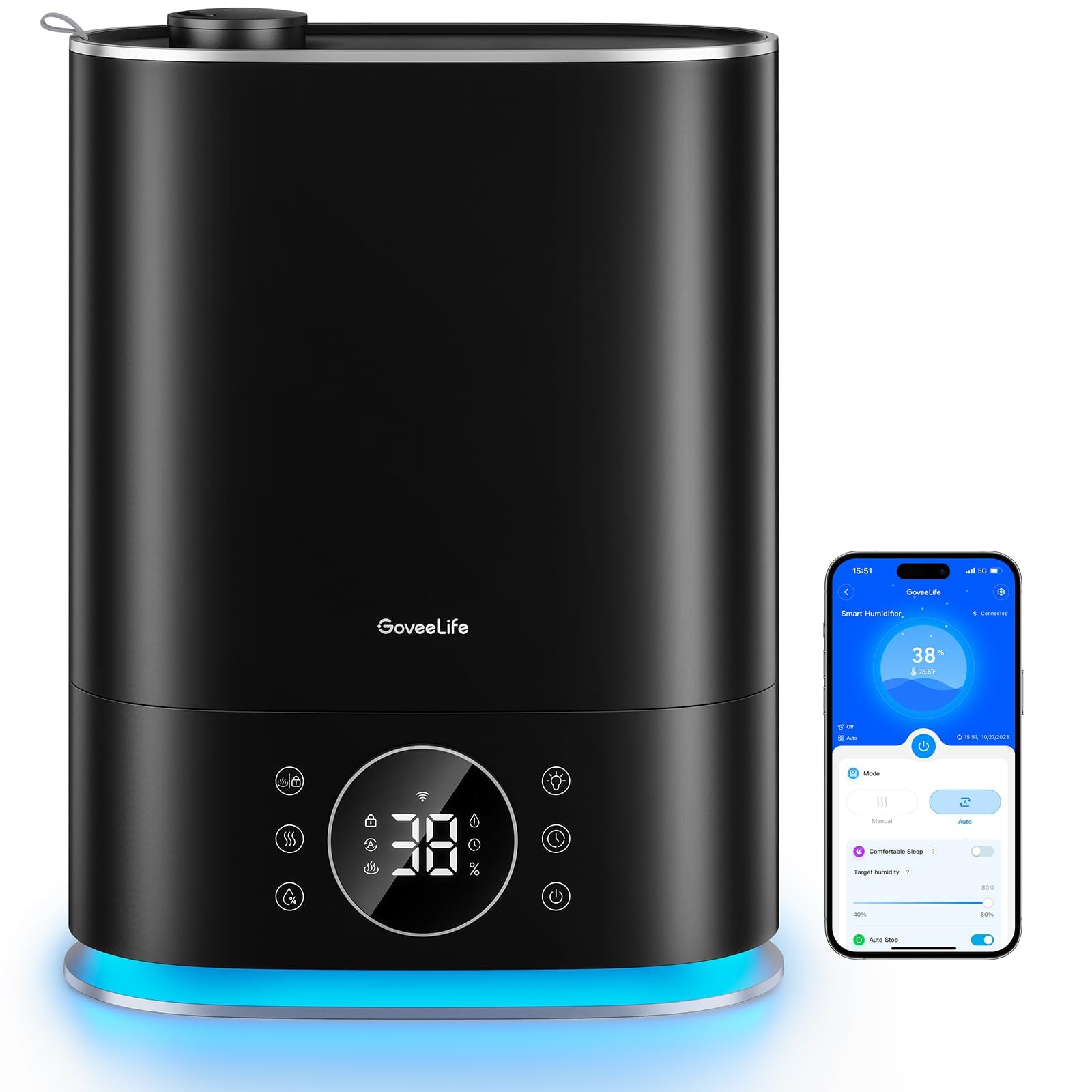 GoveeLife 7L humidifier with top-fill design for easy refills and clean setup