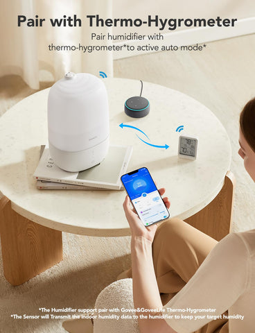 GoveeLife essential oil diffuser feature for relaxing aromas