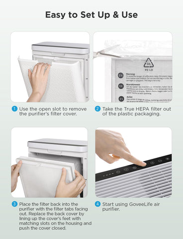 GoveeLife replacement accessories keep your purifier performing at peak efficiency.