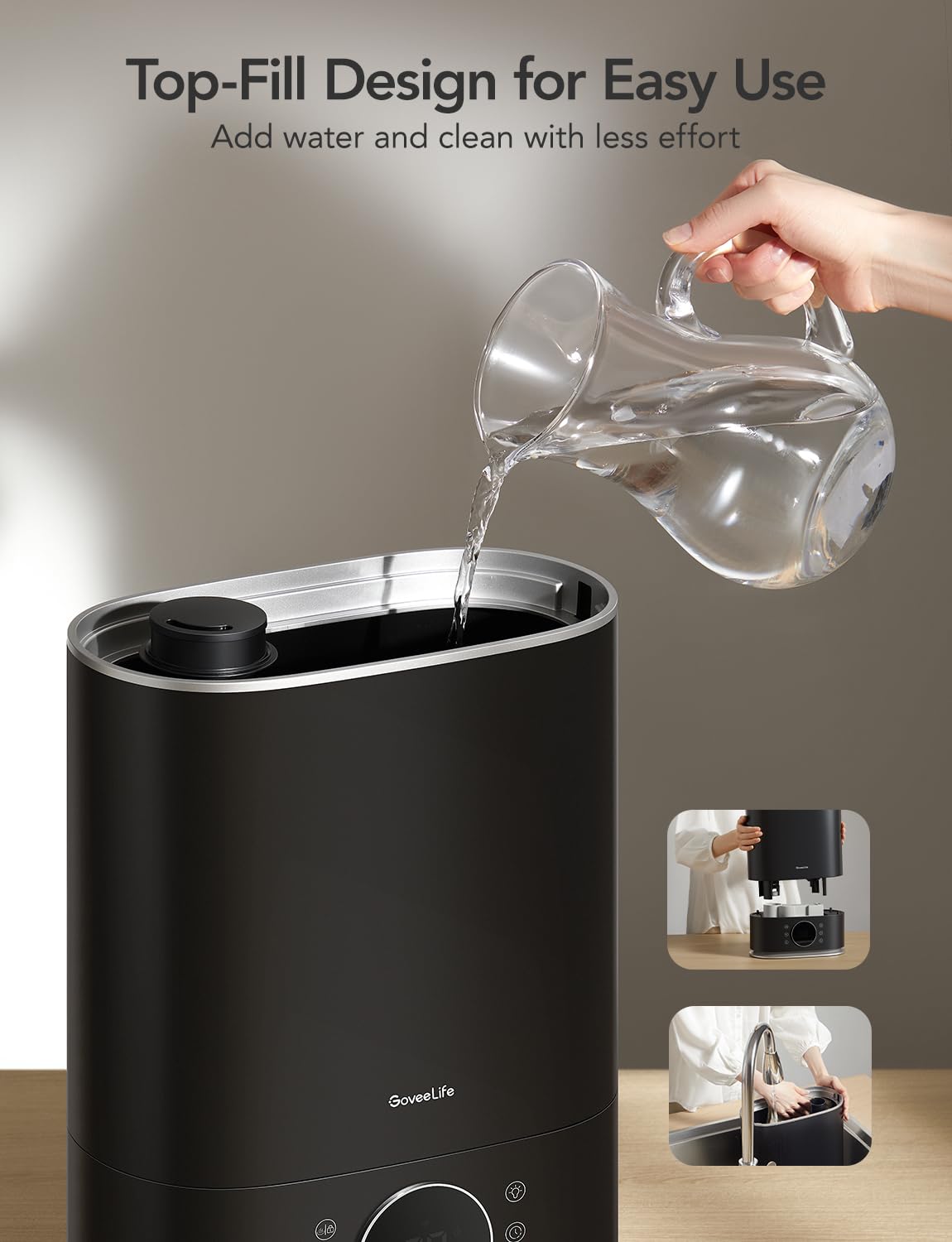 GoveeLife large-room humidifier suitable for bedrooms and nurseries