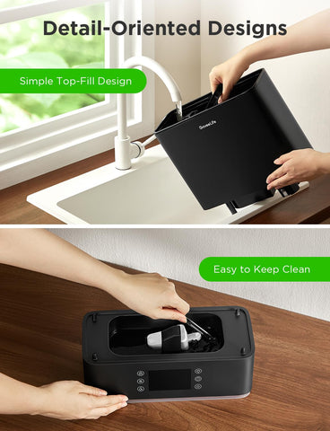 GoveeLife aroma diffuser pad integrated for subtle fragrance use.