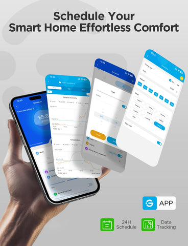 GoveeLife whisper-quiet operation suitable for peaceful nights.