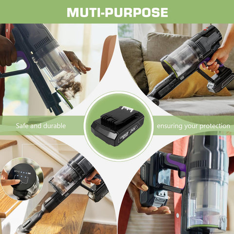 GOXX 24V battery in use powering consistent suction on Cleanview XR.