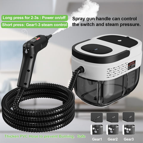 Goyappin floor cleaning with steam system for tile and grout.
