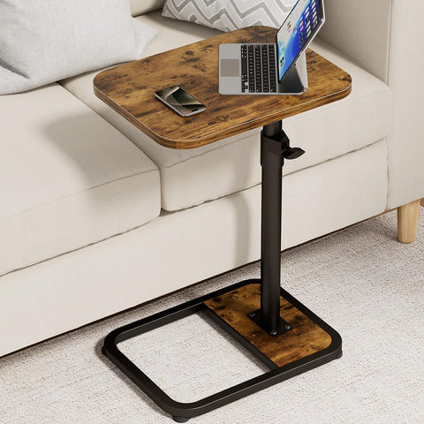 GOYLSER C-Shaped Table edge view, compact for small spaces and within-reach snacks
