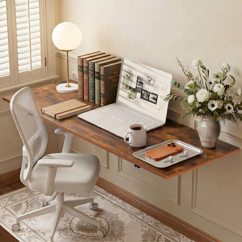 Goylser wall-mounted folding table installation guide shows sturdy brackets for secure mounting.