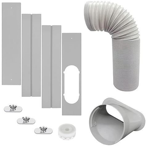 GOZFLVT vent kit with 5 inch hose for secure window exhaust