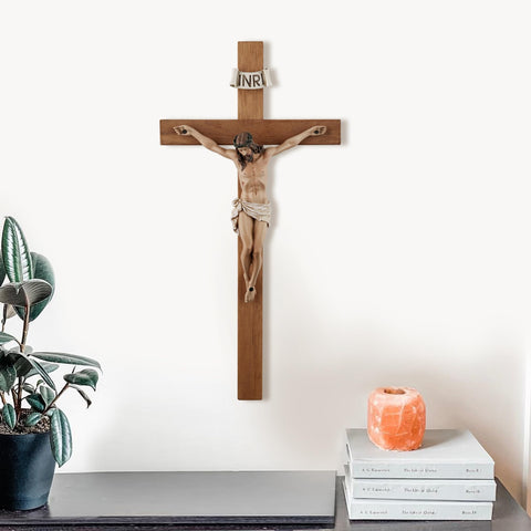 Grace4Joy cross placed on a bedside altar for personal reflection