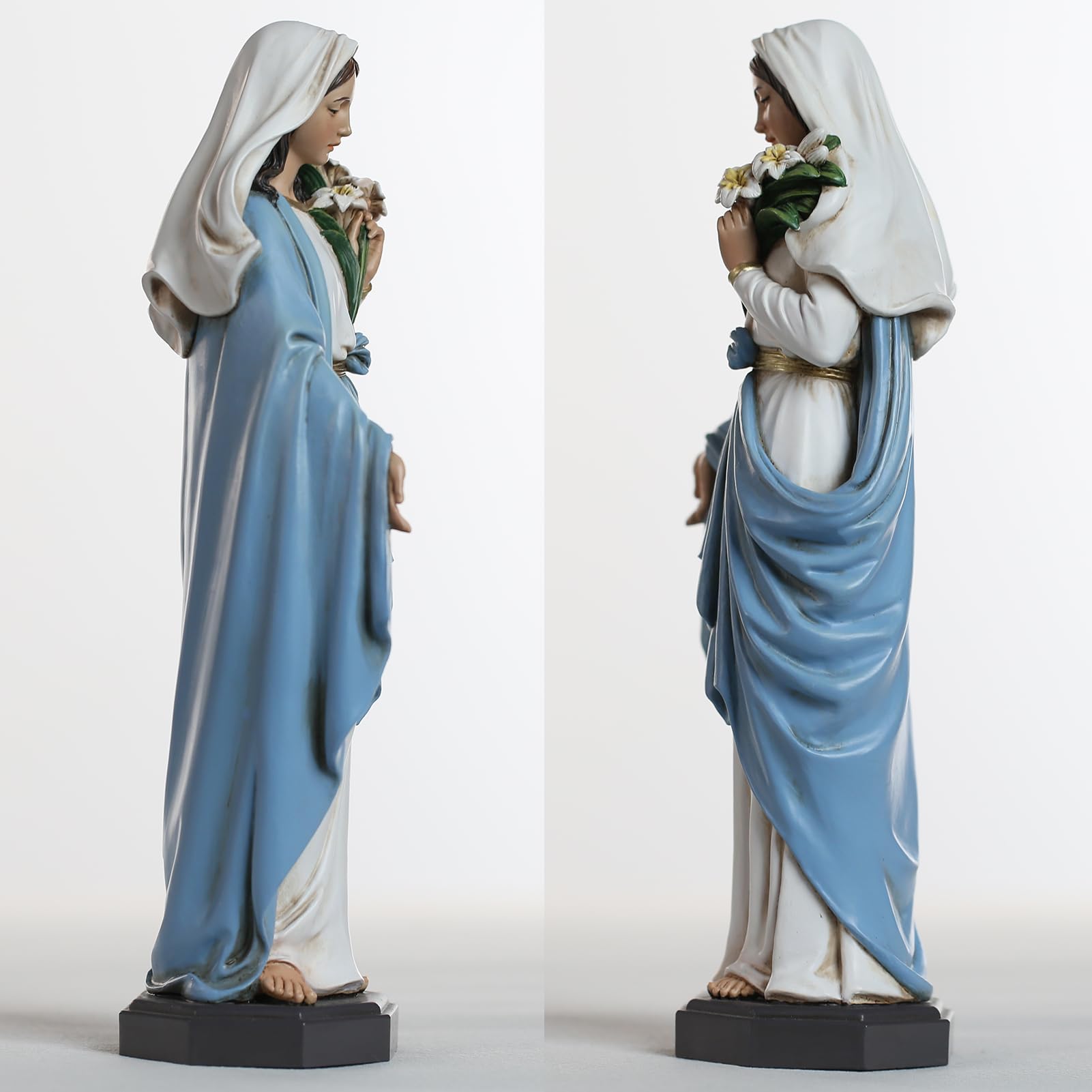 Grace4Joy Mary statue on tabletop display suitable for homes or churches