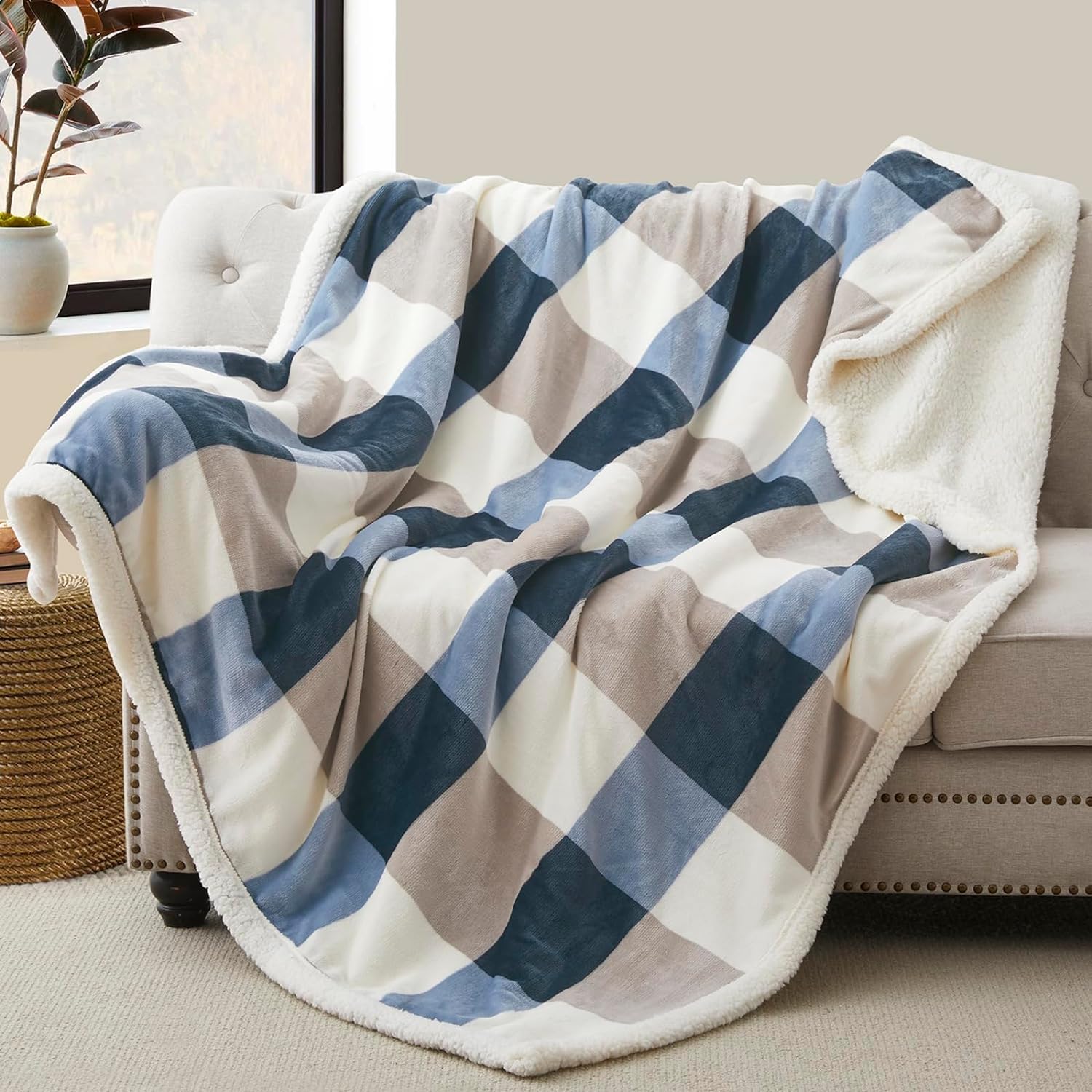 Gracelife sherpa throw bed-layer warmth for extra comfort