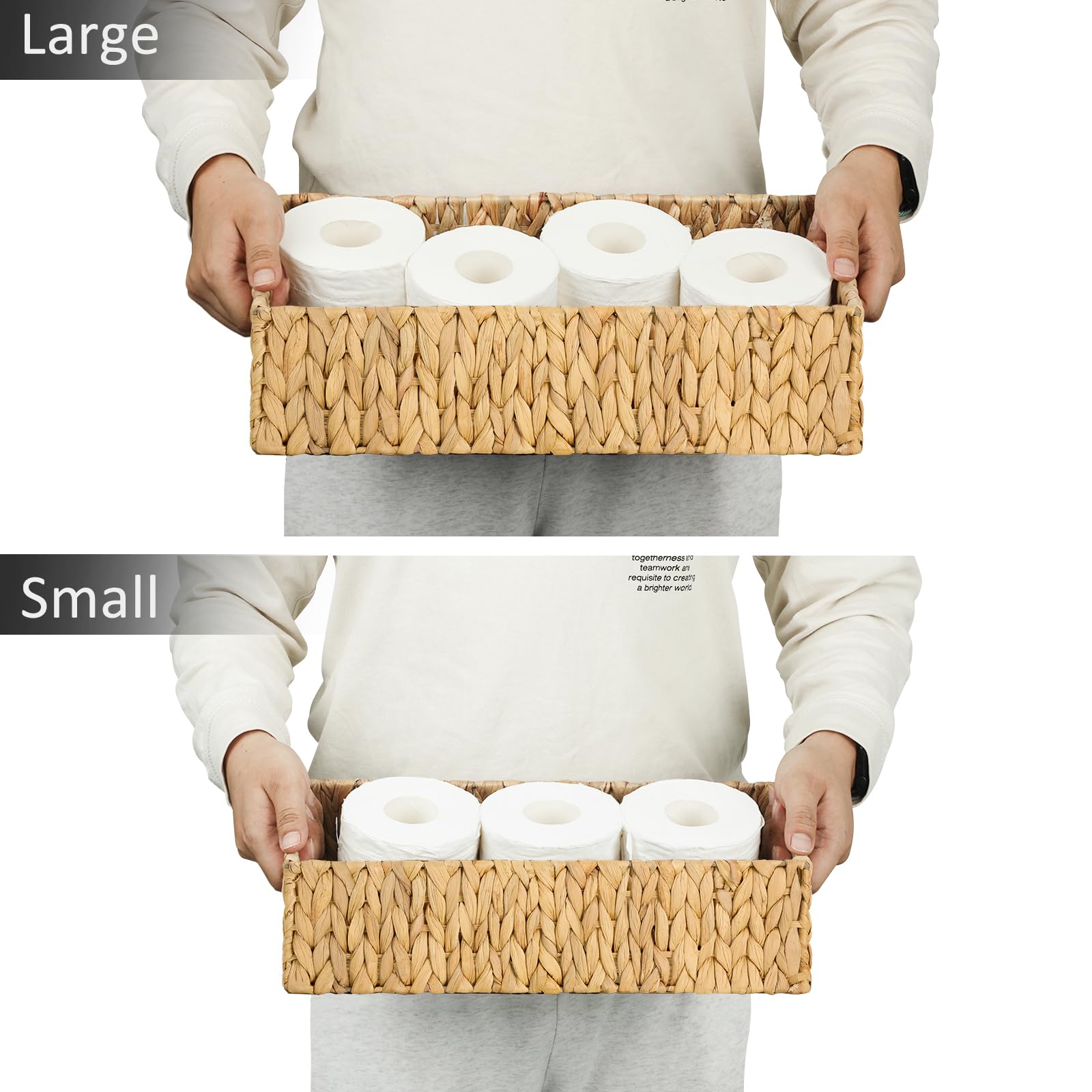 Graciadeco bathroom organizer storing toilet paper neatly