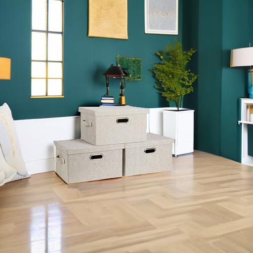 Graciadeco bin with handles shows convenient carrying from any side.