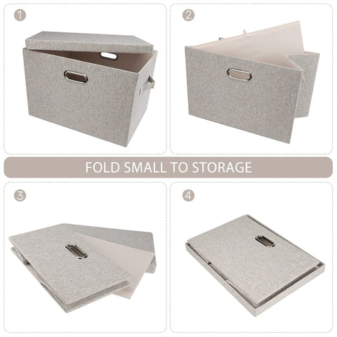 Graciadeco storage bin with four handles for easy access.