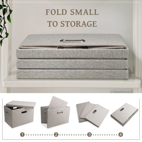 Graciadeco lidded closet box assembly demonstrates quick setup.