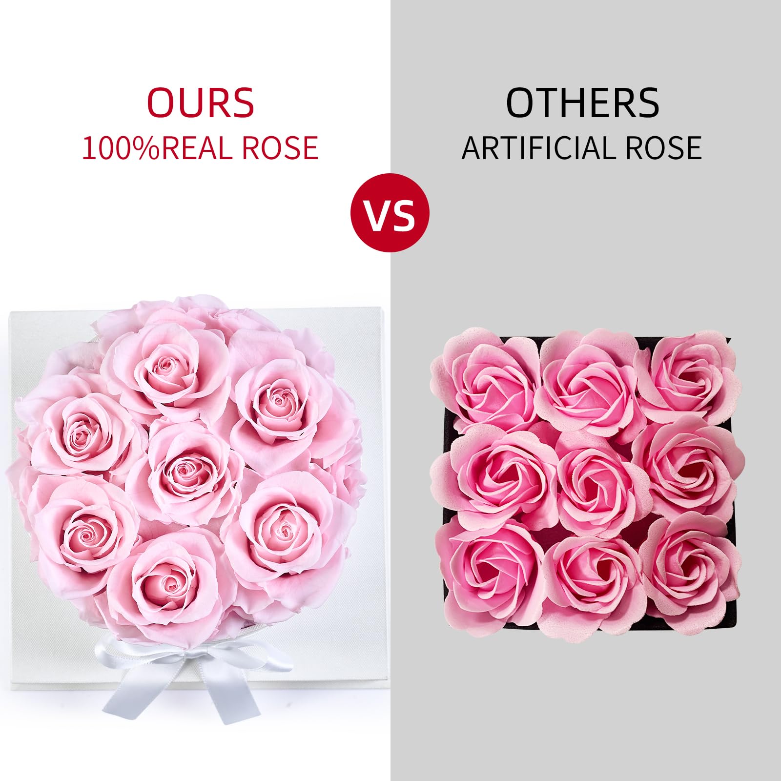 Graclect forever rose box with gift bag, ready to gift for special occasions.