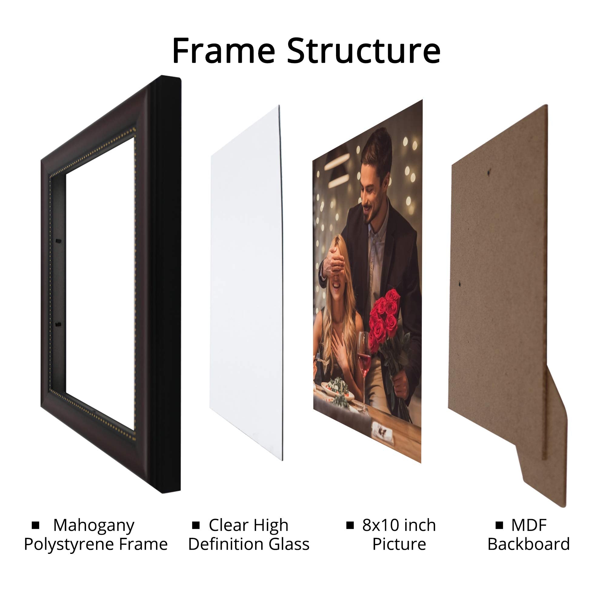 GraduatePro desk-ready wooden frame enhances tabletop memories