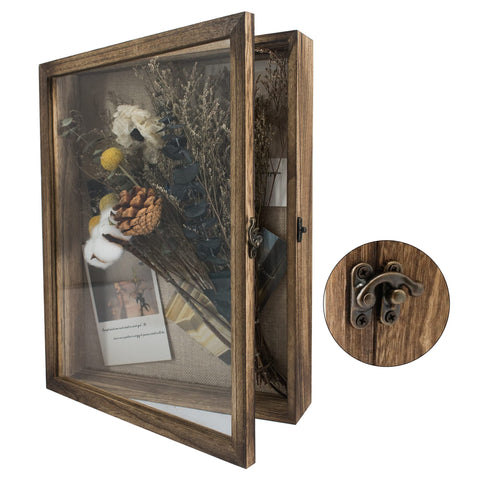 GraduatePro shadow box 11x14 wooden frame detail with vintage charm.