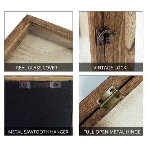 GraduatePro shadow box 11x14 wall mounting hooks for secure hanging.