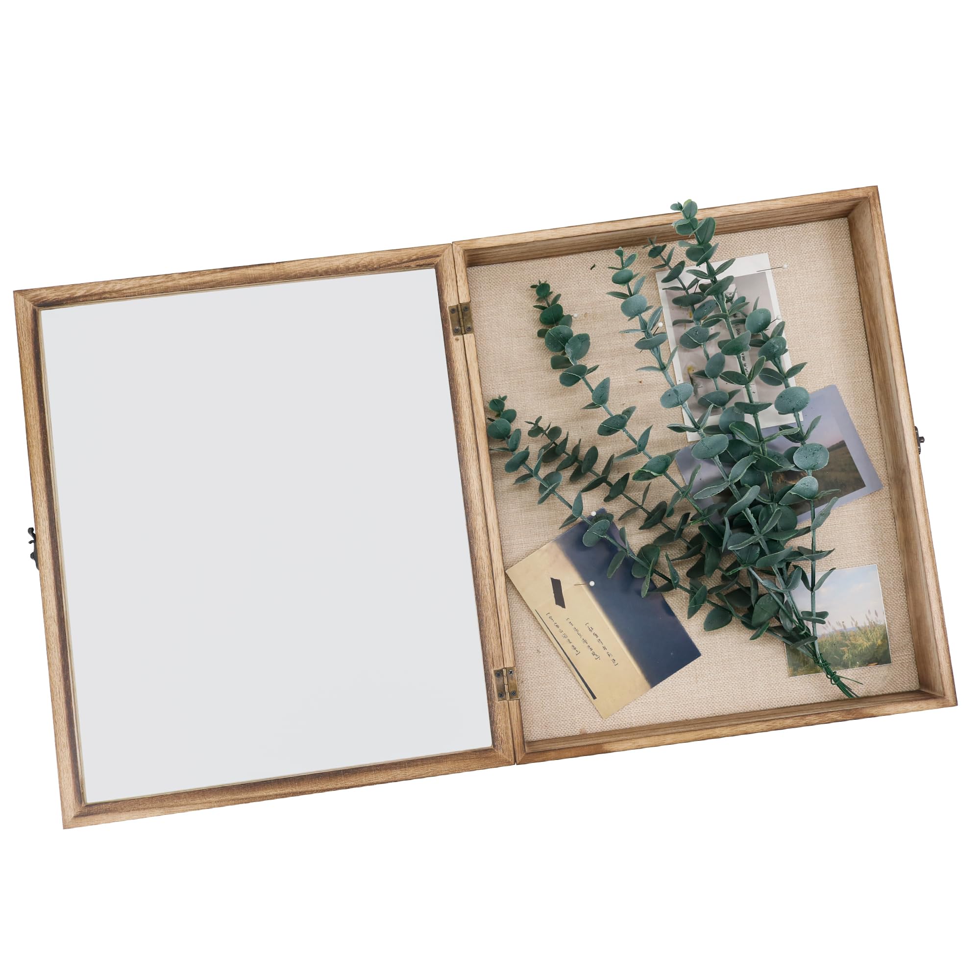 GraduatePro Shadow Box 13x16 linen-back interior enhances texture for memories.