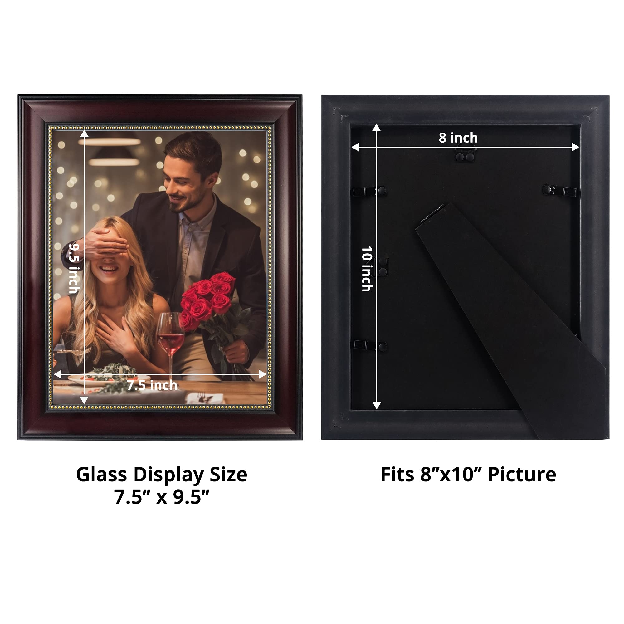 GraduatePro two-pack wooden picture frames offer versatile display options