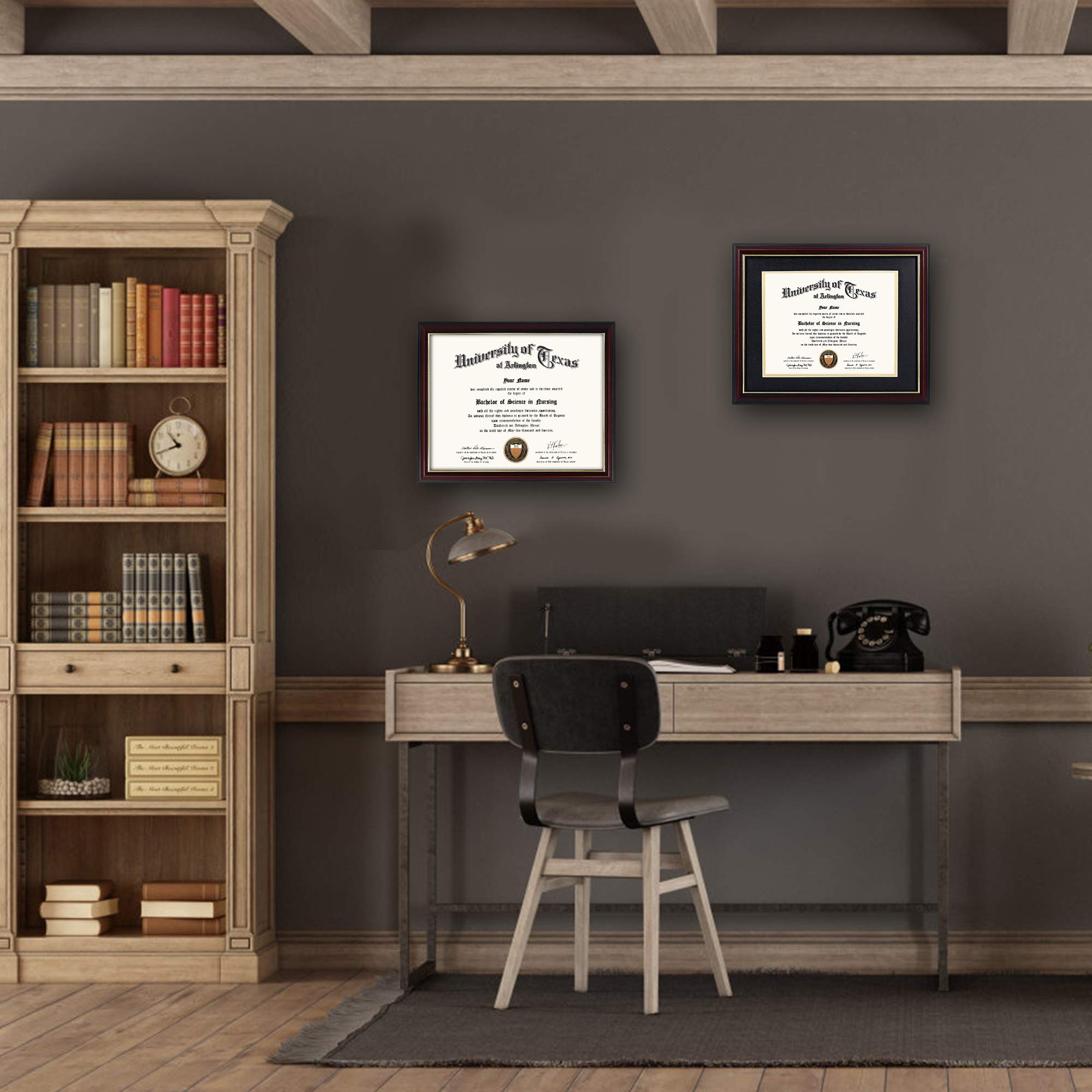 GraduationMall 11x14 certificate frame without mat for a clean display
