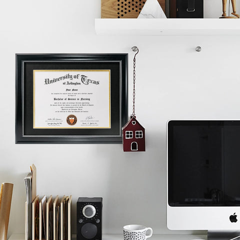 GraduationMall 11x14 frame without mat for diplomas on display